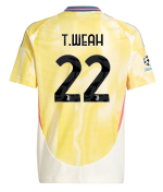 Official JUVENTUS AWAY JERSEY 202425 – KIDS – 22 – T.WEAH – Champions League Pack Collection - Juventus FC Gear