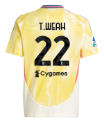 Official JUVENTUS AWAY JERSEY 202425 – KIDS – 22 – T.WEAH – Serie A Pack Collection - Juventus FC Gear