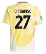 Official JUVENTUS AWAY JERSEY 202425 – KIDS – 27 – CAMBIASO – Champions League Pack Collection - Juventus FC Gear