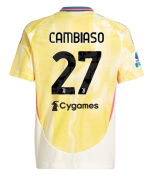 Official JUVENTUS AWAY JERSEY 202425 – KIDS – 27 – CAMBIASO – Serie A Pack Collection - Juventus FC Gear