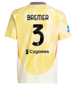 Official JUVENTUS AWAY JERSEY 202425 – KIDS – 3 – BREMER – Serie A Pack Collection - Juventus FC Gear