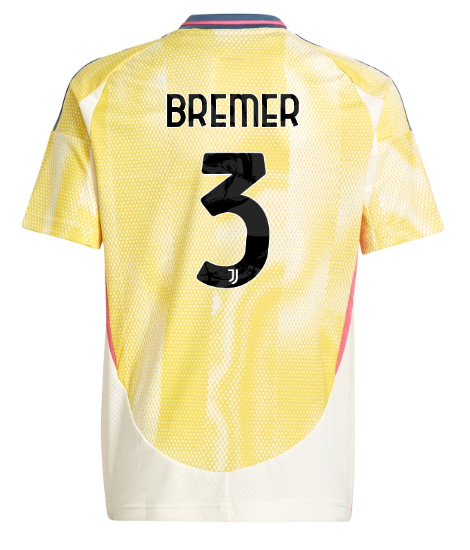 Official JUVENTUS AWAY JERSEY 202425 – KIDS – 3 – BREMER Collection - Juventus FC Gear