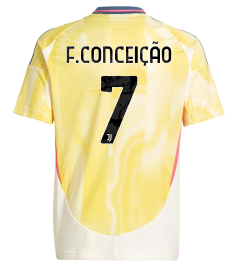 Official JUVENTUS AWAY JERSEY 202425 – KIDS – 7 – F.CONCEIÇÃO Collection - Juventus FC Gear