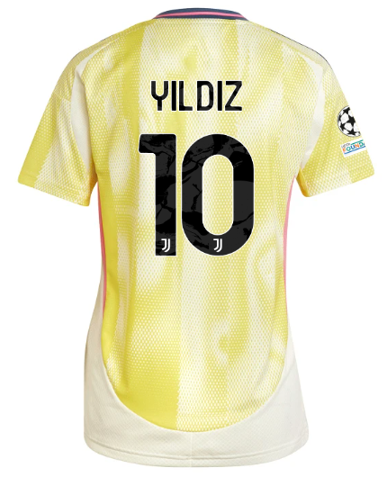 Official JUVENTUS AWAY JERSEY 202425 – WOMEN – 10 – YILDIZ – Champions League Pack Collection - Juventus FC Gear