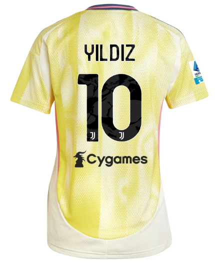 Official JUVENTUS AWAY JERSEY 202425 – WOMEN – 10 – YILDIZ – Serie A Pack Collection - Juventus FC Gear