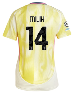 Official JUVENTUS AWAY JERSEY 202425 – WOMEN – 14 – MILIK – Champions League Pack Collection - Juventus FC Gear