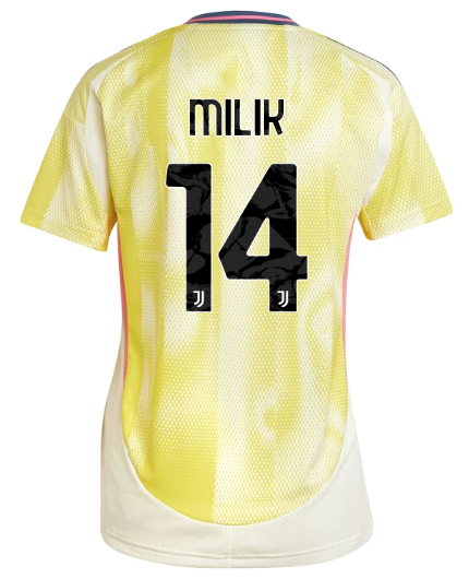 Official JUVENTUS AWAY JERSEY 202425 – WOMEN – 14 – MILIK Collection - Juventus FC Gear
