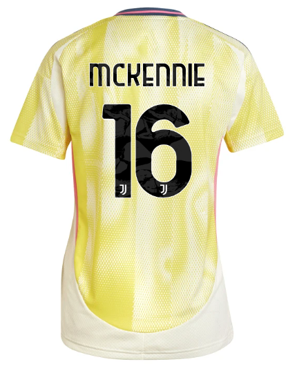 Official JUVENTUS AWAY JERSEY 202425 – WOMEN – 16 – MCKENNIE Collection - Juventus FC Gear