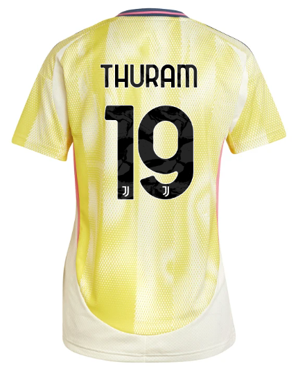 Official JUVENTUS AWAY JERSEY 202425 – WOMEN – 19 – THURAM Collection - Juventus FC Gear