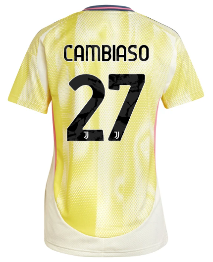Official JUVENTUS AWAY JERSEY 202425 – WOMEN – 27 – CAMBIASO Collection - Juventus FC Gear