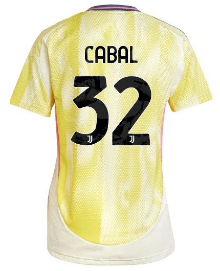 Official JUVENTUS AWAY JERSEY 202425 – WOMEN – 32 – CABAL Collection - Juventus FC Gear