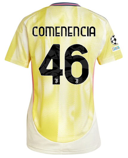 Official JUVENTUS AWAY JERSEY 202425 – WOMEN – 46 – COMENENCIA – Champions League Pack Collection - Juventus FC Gear