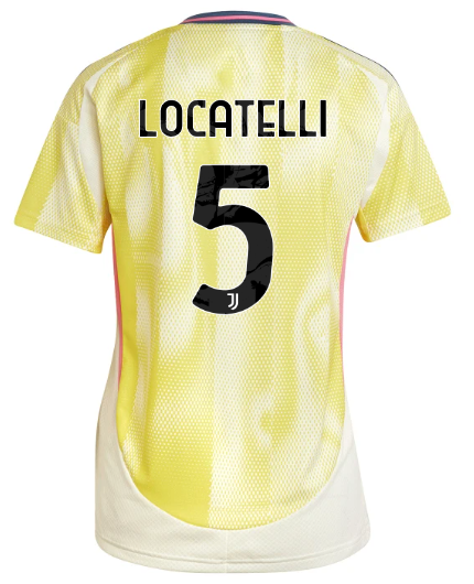 Official JUVENTUS AWAY JERSEY 202425 – WOMEN – 5 – LOCATELLI Collection - Juventus FC Gear