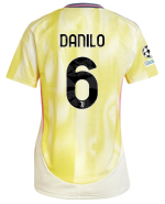 Official JUVENTUS AWAY JERSEY 202425 – WOMEN – 6 – DANILO – Champions League Pack Collection - Juventus FC Gear