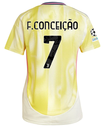 Official JUVENTUS AWAY JERSEY 202425 – WOMEN – 7 – F.CONCEIÇÃO – Champions League Pack Collection - Juventus FC Gear