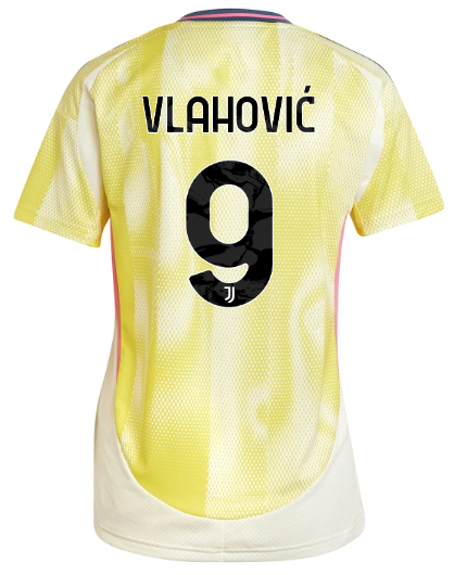 Official JUVENTUS AWAY JERSEY 202425 – WOMEN – 9 – VLAHOVIĆ Collection - Juventus FC Gear