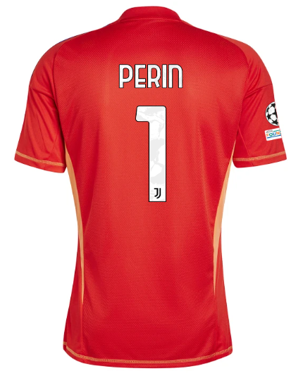 Official JUVENTUS GOALKEEPER JERSEY 202425 – 1 – PERIN – Champions League Pack Collection - Juventus FC Gear