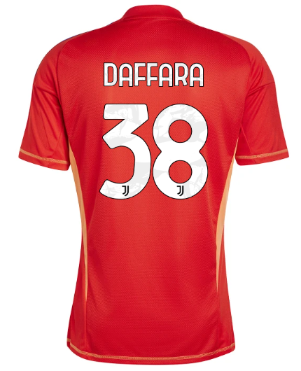 Official JUVENTUS GOALKEEPER JERSEY 202425 – 38 – DAFFARA Collection - Juventus FC Gear