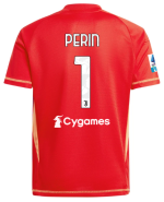 Official JUVENTUS GOALKEEPER JERSEY 202425 – KIDS – 1 – PERIN – Serie A Pack Collection - Juventus FC Gear
