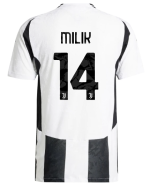 Official JUVENTUS HOME AUTHENTIC JERSEY 202425 – 14 – MILIK Collection - Juventus FC Gear
