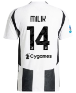 Official JUVENTUS HOME AUTHENTIC JERSEY 202425 – 14 – MILIK – Serie A Pack Collection - Juventus FC Gear