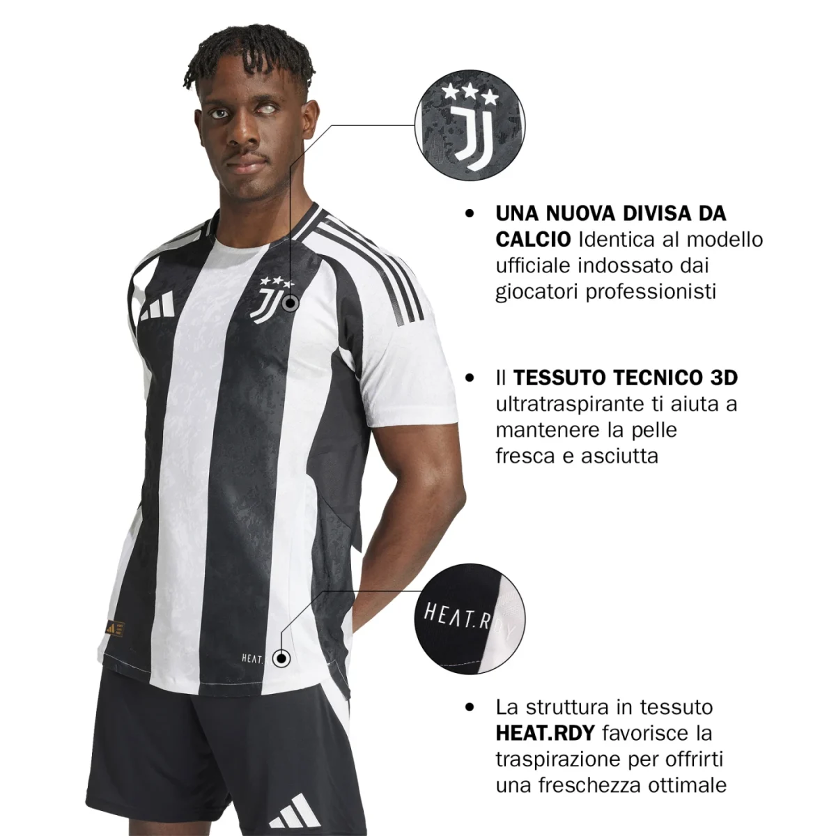 Official JUVENTUS HOME AUTHENTIC JERSEY 202425-2 Collection - Juventus FC Gear