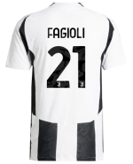 Official JUVENTUS HOME AUTHENTIC JERSEY 202425 – 21 – FAGIOLI Collection - Juventus FC Gear