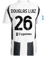 Official JUVENTUS HOME AUTHENTIC JERSEY 202425 – 26 – DOUGLAS LUIZ – Serie A Pack Collection - Juventus FC Gear