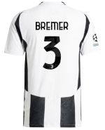 Official JUVENTUS HOME AUTHENTIC JERSEY 202425 – 3 – BREMER – Champions League Pack Collection - Juventus FC Gear