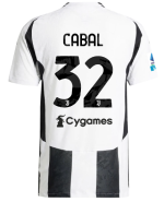 Official JUVENTUS HOME AUTHENTIC JERSEY 202425 – 32 – CABAL – Serie A Pack Collection - Juventus FC Gear