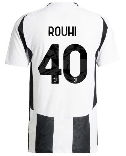 Official JUVENTUS HOME AUTHENTIC JERSEY 202425 – 40 – ROUHI Collection - Juventus FC Gear