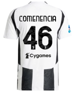 Official JUVENTUS HOME AUTHENTIC JERSEY 202425 – 46 – COMENENCIA – Serie A Pack Collection - Juventus FC Gear