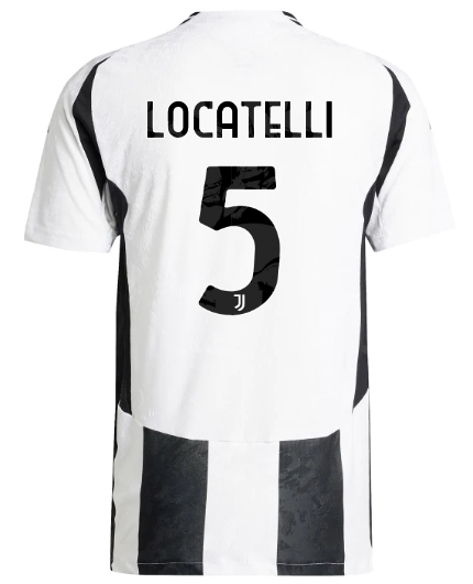 Official JUVENTUS HOME AUTHENTIC JERSEY 202425 – 5 – LOCATELLI Collection - Juventus FC Gear