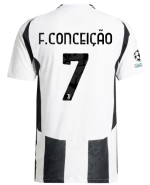 Official JUVENTUS HOME AUTHENTIC JERSEY 202425 – 7 – F.CONCEIÇÃO – Champions League Pack Collection - Juventus FC Gear