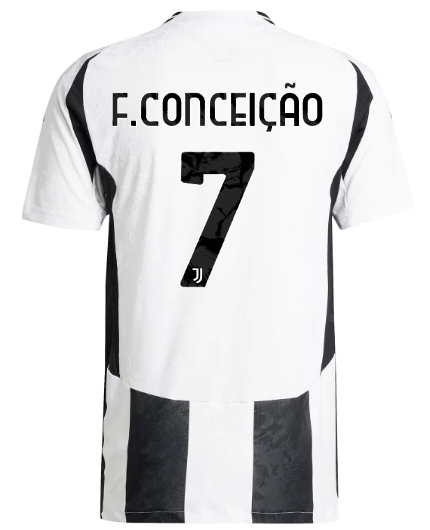 Official JUVENTUS HOME AUTHENTIC JERSEY 202425 – 7 – F.CONCEIÇÃO Collection - Juventus FC Gear