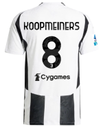 Official JUVENTUS HOME AUTHENTIC JERSEY 202425 – 8 – KOOPMEINERS – Serie A Pack Collection - Juventus FC Gear