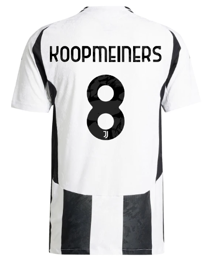 Official JUVENTUS HOME AUTHENTIC JERSEY 202425 – 8 – KOOPMEINERS Collection - Juventus FC Gear