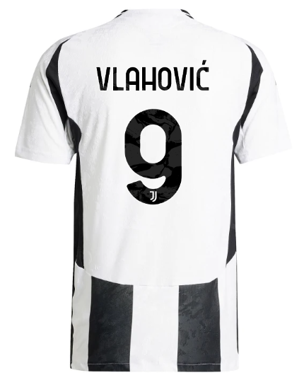 Official JUVENTUS HOME AUTHENTIC JERSEY 202425 – 9 – VLAHOVIĆ Collection - Juventus FC Gear