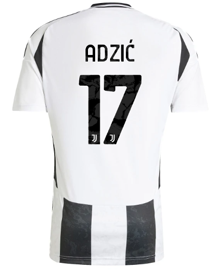 Official JUVENTUS HOME JERSEY 202425 – 17 – ADZIĆ Collection - Juventus FC Gear