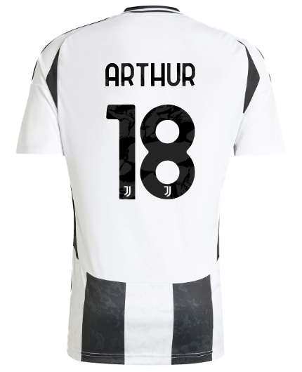 Official JUVENTUS HOME JERSEY 202425 – 18 – ARTHUR Collection - Juventus FC Gear