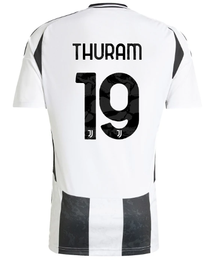 Official JUVENTUS HOME JERSEY 202425 – 19 – THURAM Collection - Juventus FC Gear
