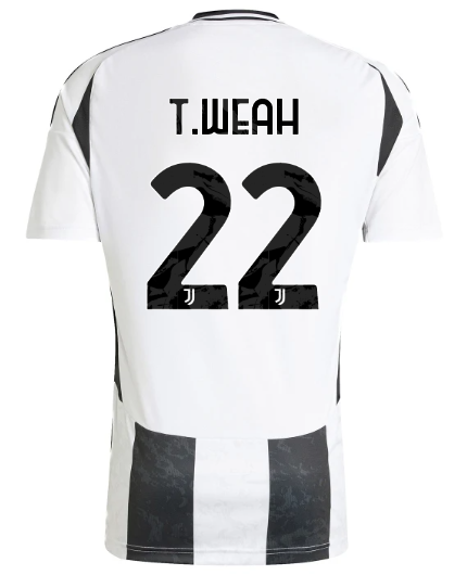Official JUVENTUS HOME JERSEY 202425 – 22 – T.WEAH Collection - Juventus FC Gear