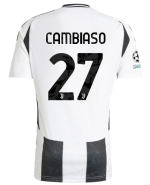 Official JUVENTUS HOME JERSEY 202425 – 27 – CAMBIASO – Champions League Pack Collection - Juventus FC Gear