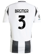 Official JUVENTUS HOME JERSEY 202425 – 3 – BREMER – Champions League Pack Collection - Juventus FC Gear