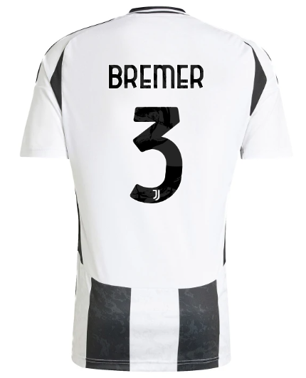 Official JUVENTUS HOME JERSEY 202425 – 3 – BREMER Collection - Juventus FC Gear