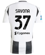 Official JUVENTUS HOME JERSEY 202425 – 37 – SAVONA – Serie A Pack Collection - Juventus FC Gear