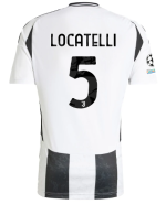 Official JUVENTUS HOME JERSEY 202425 – 5 – LOCATELLI – Champions League Pack Collection - Juventus FC Gear