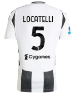 Official JUVENTUS HOME JERSEY 202425 – 5 – LOCATELLI – Serie A Pack Collection - Juventus FC Gear