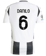 Official JUVENTUS HOME JERSEY 202425 – 6 – DANILO – Champions League Pack Collection - Juventus FC Gear