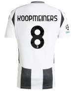 Official JUVENTUS HOME JERSEY 202425 – 8 – KOOPMEINERS – Champions League Pack Collection - Juventus FC Gear